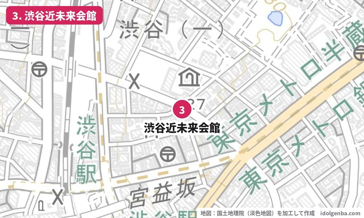 渋谷近未来会館の場所