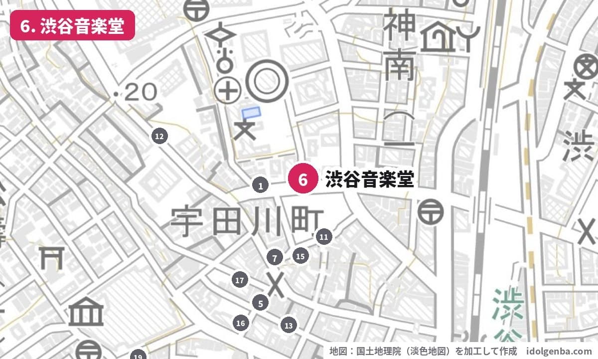 渋谷音楽堂の場所