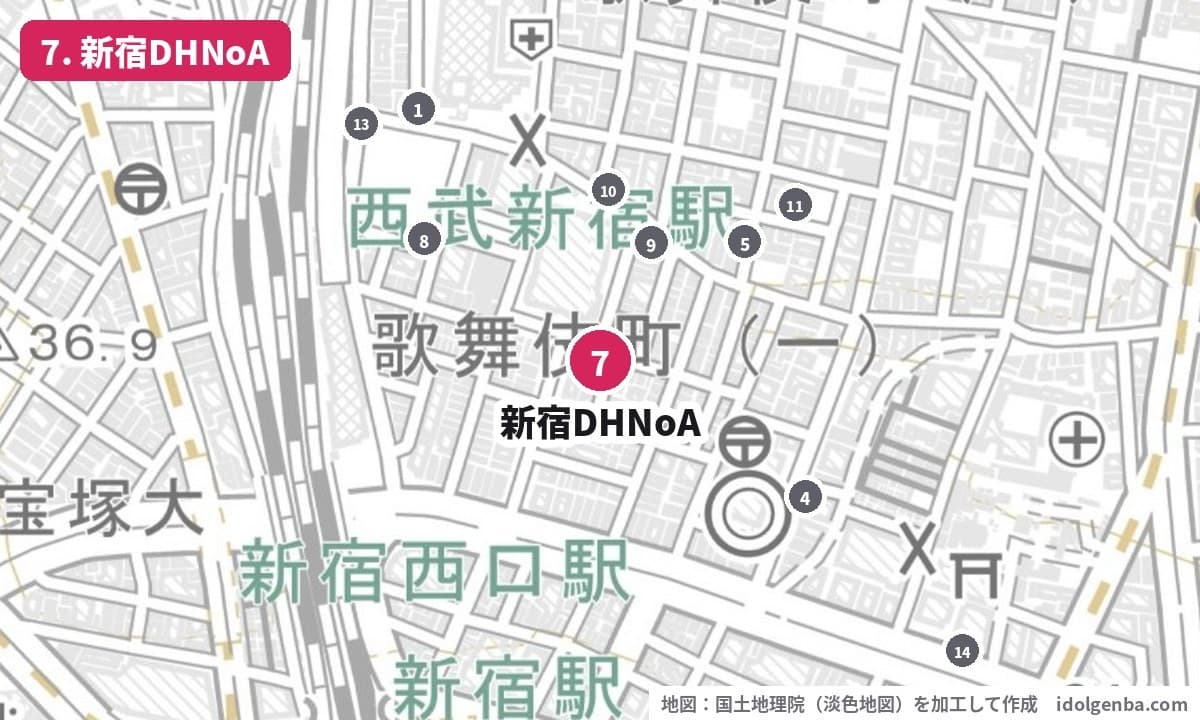 新宿DHNoAの場所